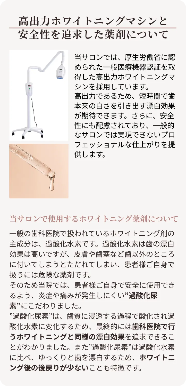 BELLのホワイトニングで解決！